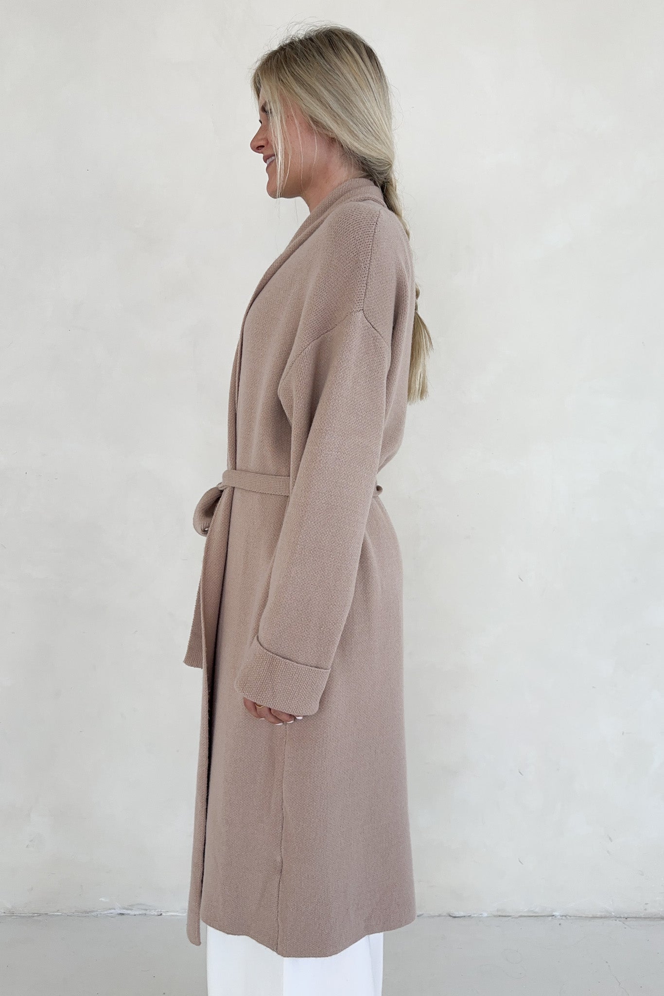 Millie Long Knit Sweater Coat - Neutral Ground