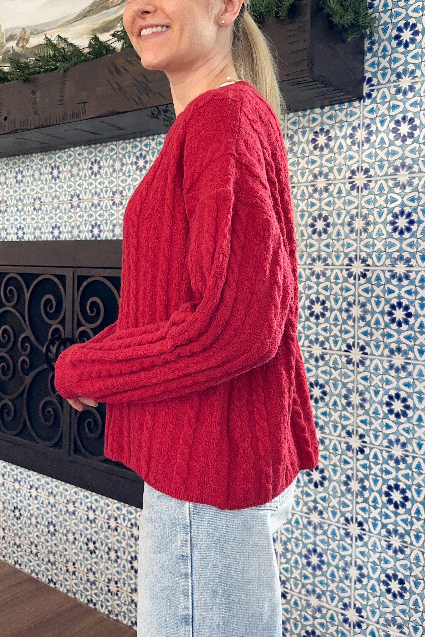 Noella Classic Cable Knit Sweater - Neutral Ground