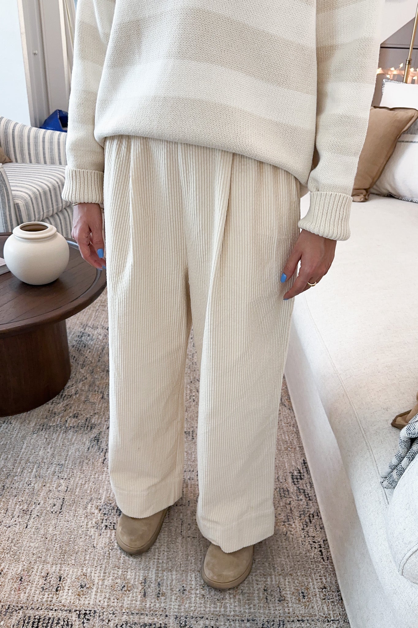 Palmer Corduroy Pants - Neutral Ground