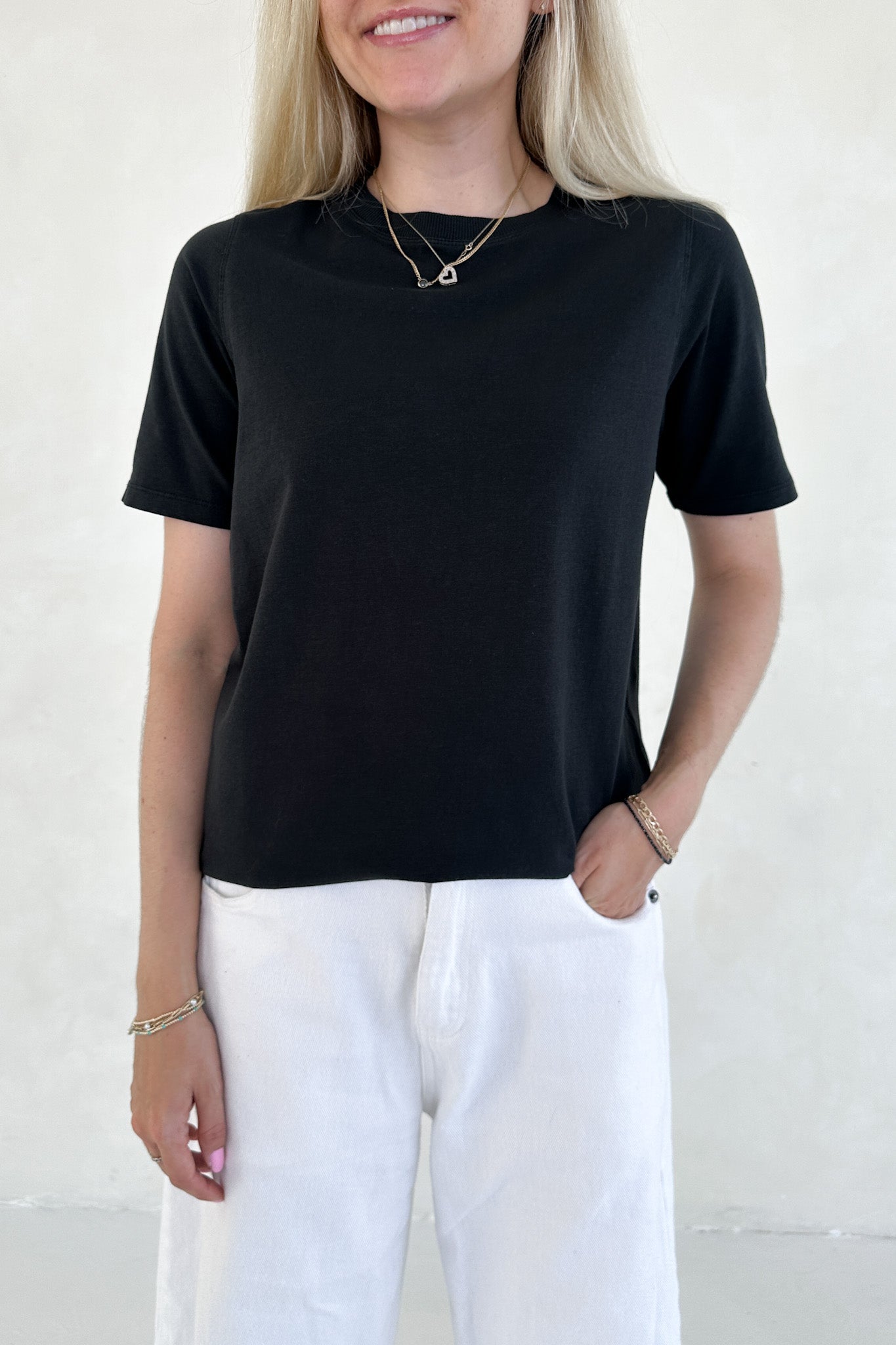 Poppy Classic Boxy T-Shirt in Black - Neutral Ground