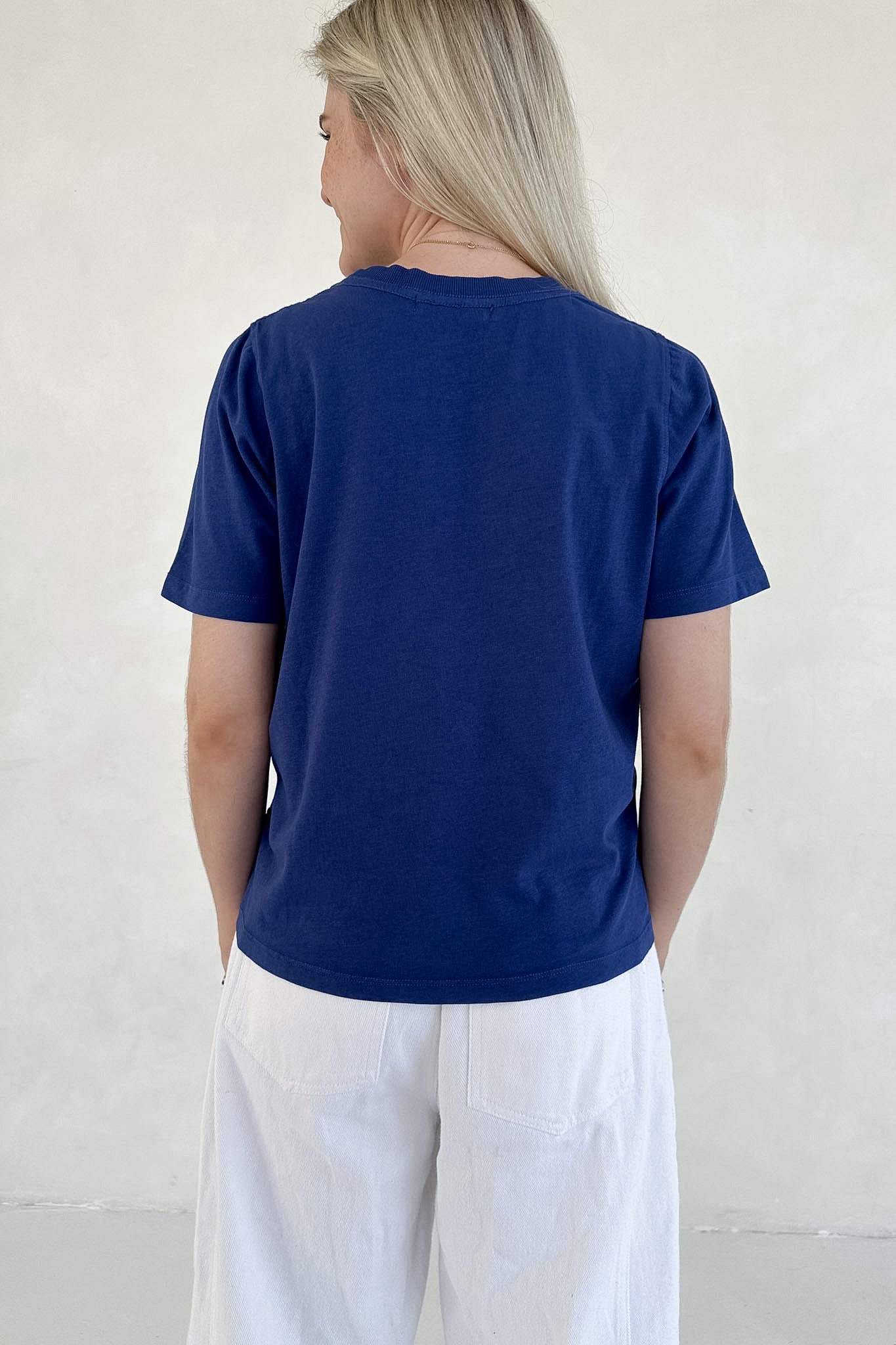Poppy Classic Boxy T-Shirt Royal Blue - Neutral Ground