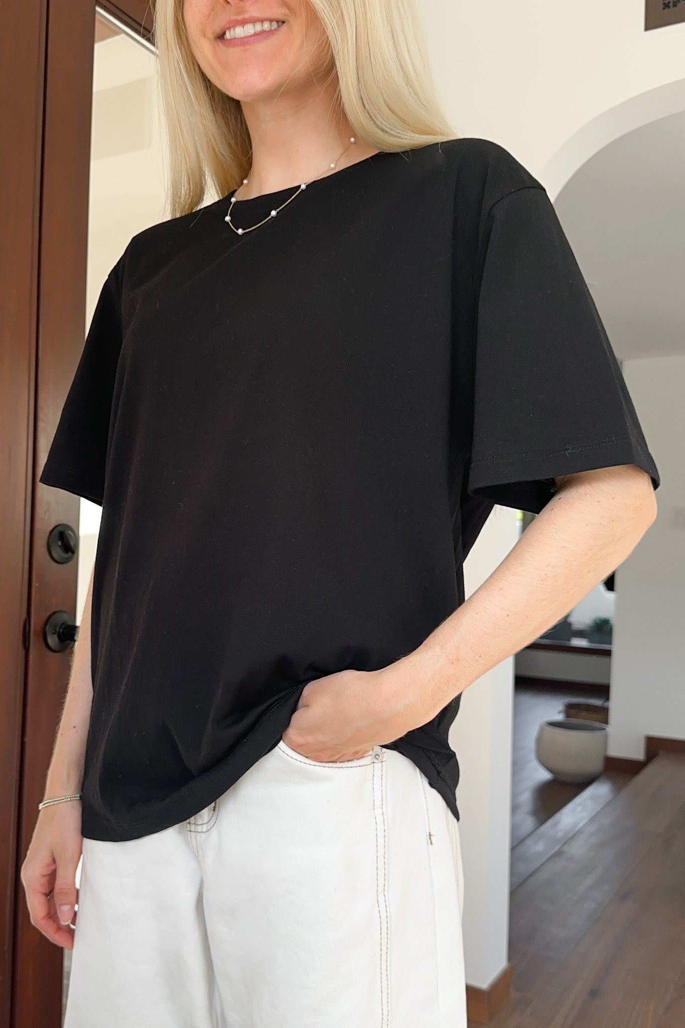 Ronan Short Sleeve Tee in Black - Neutral Ground