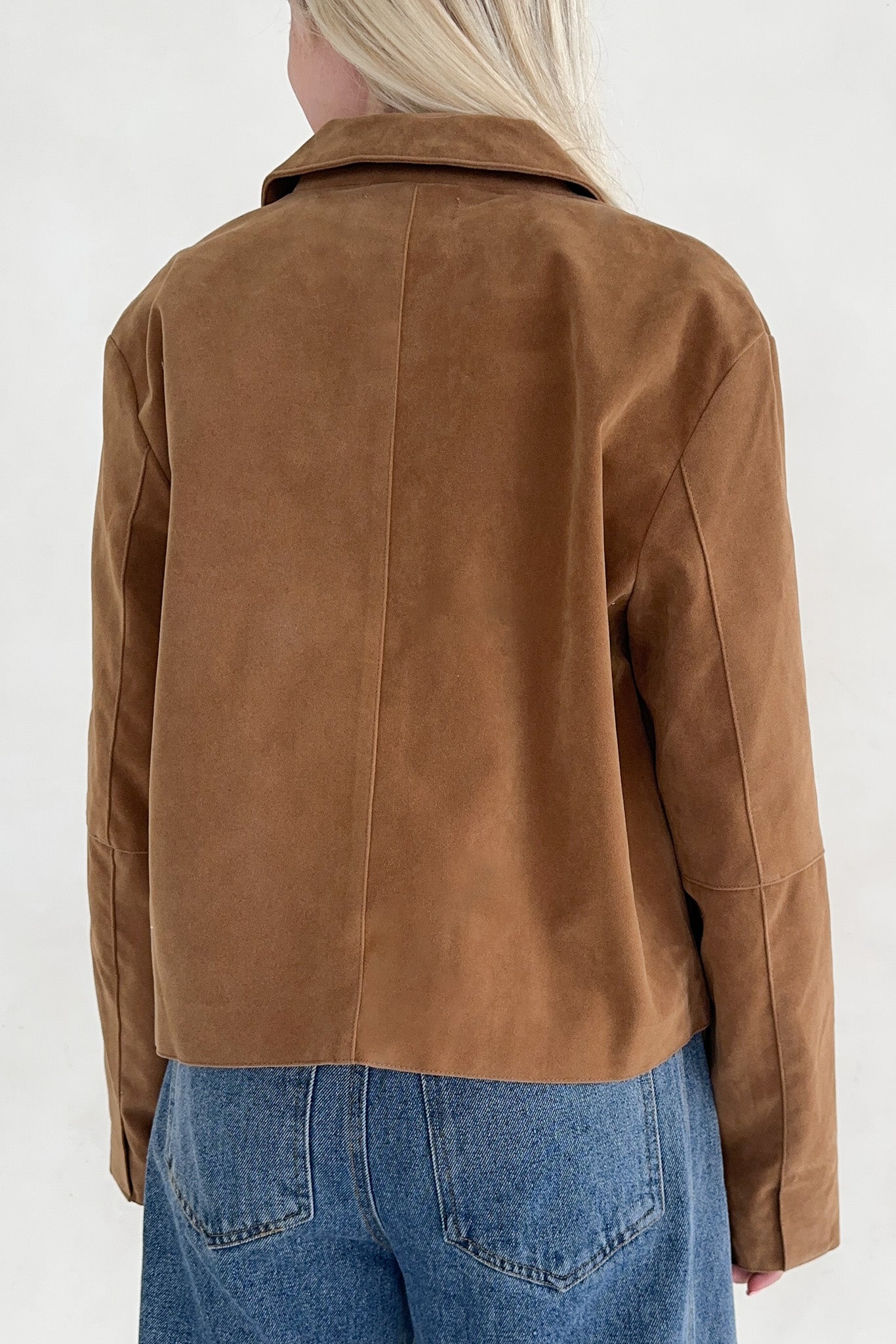 Rory Vegan Suede Jacket - Neutral Ground