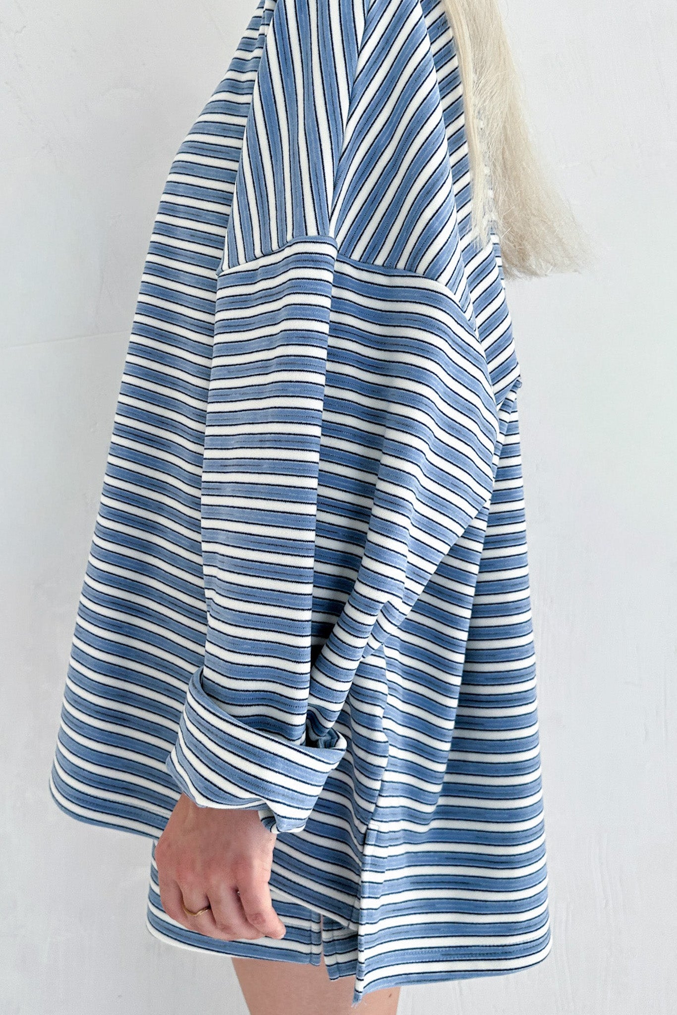 Roxanne Ultra Soft Striped Top - Neutral Ground