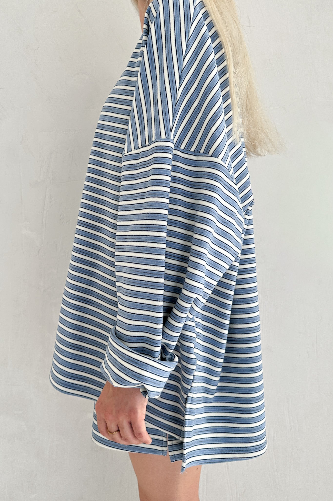 Roxanne Ultra Soft Striped Top - Neutral Ground