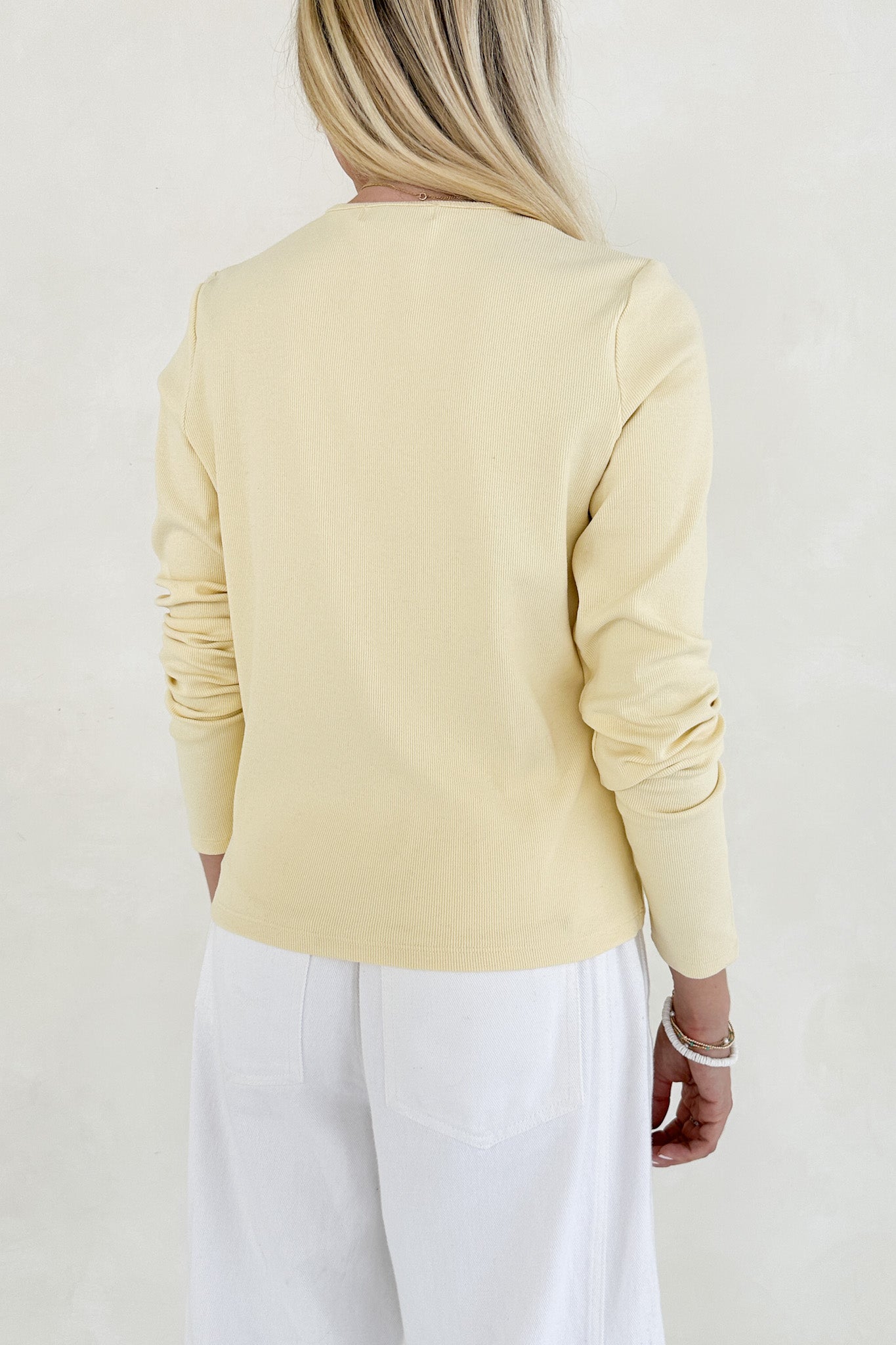 Sara Butter Yellow Cardigan - Neutral Ground