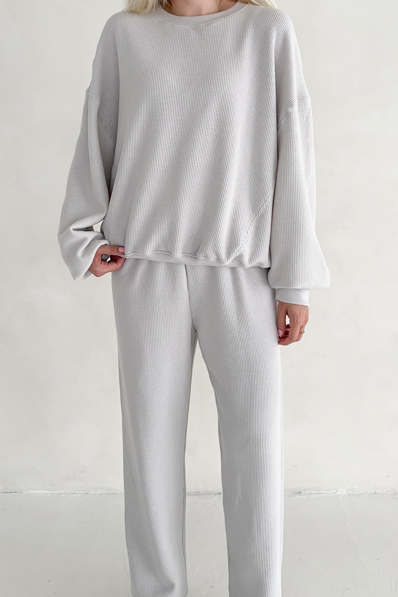 Sundays Waffle Knit Pants in Earl Grey - Neutral Ground