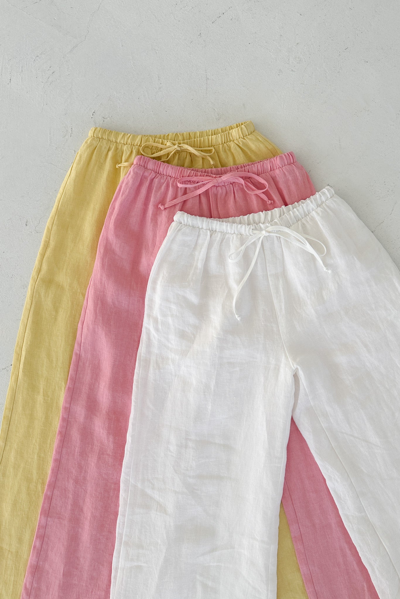Sunkissed Linen Pants in Bubble Gum - Neutral Ground