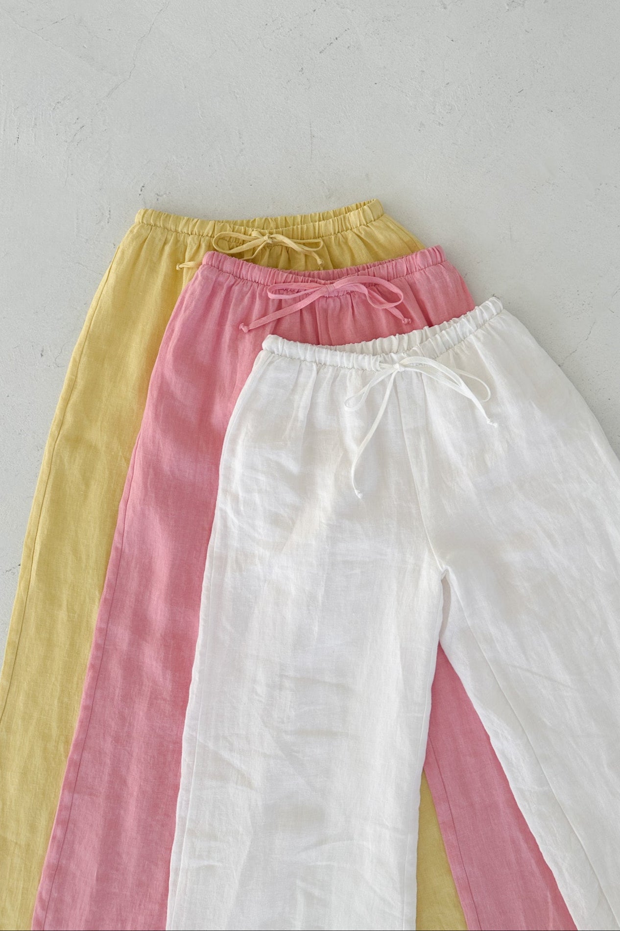 Sunkissed Linen Pants in Coconut - Neutral Ground