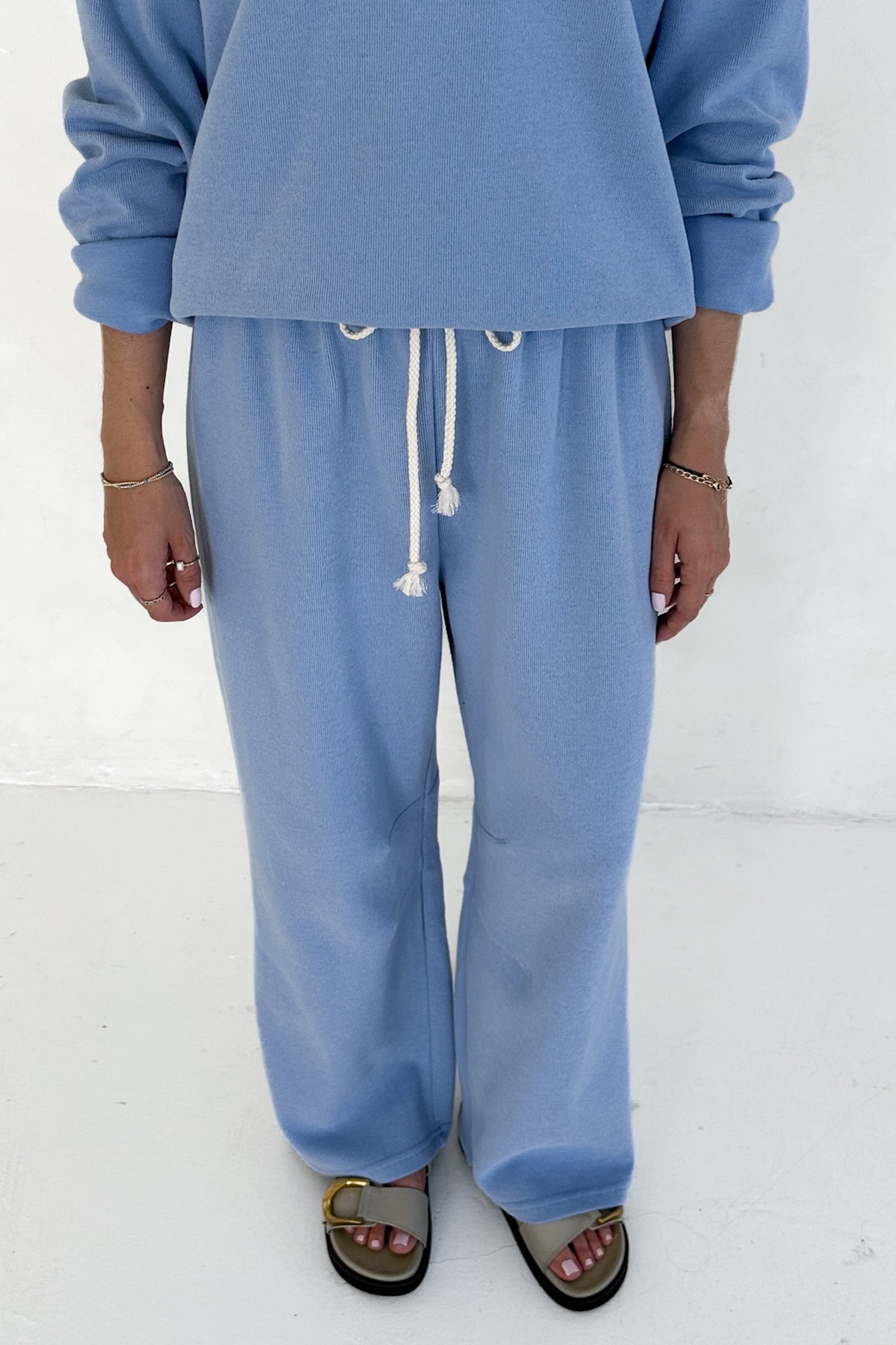 Sunkissed Rope Drawstring Pants in Bahama Blue - Neutral Ground