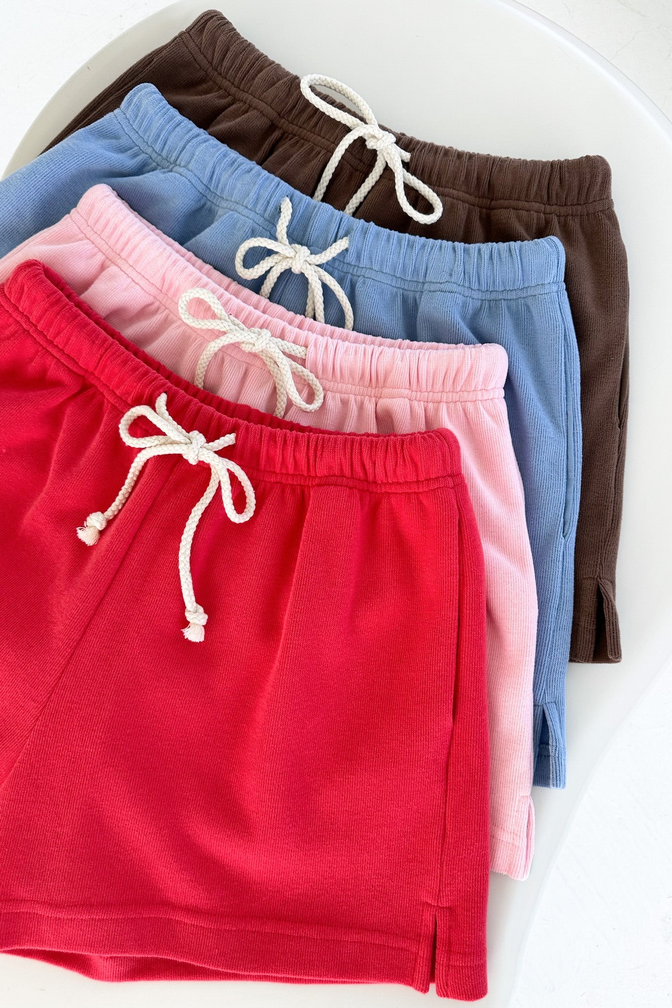 Sunkissed Rope Drawstring Shorts in Bahama Blue - Neutral Ground