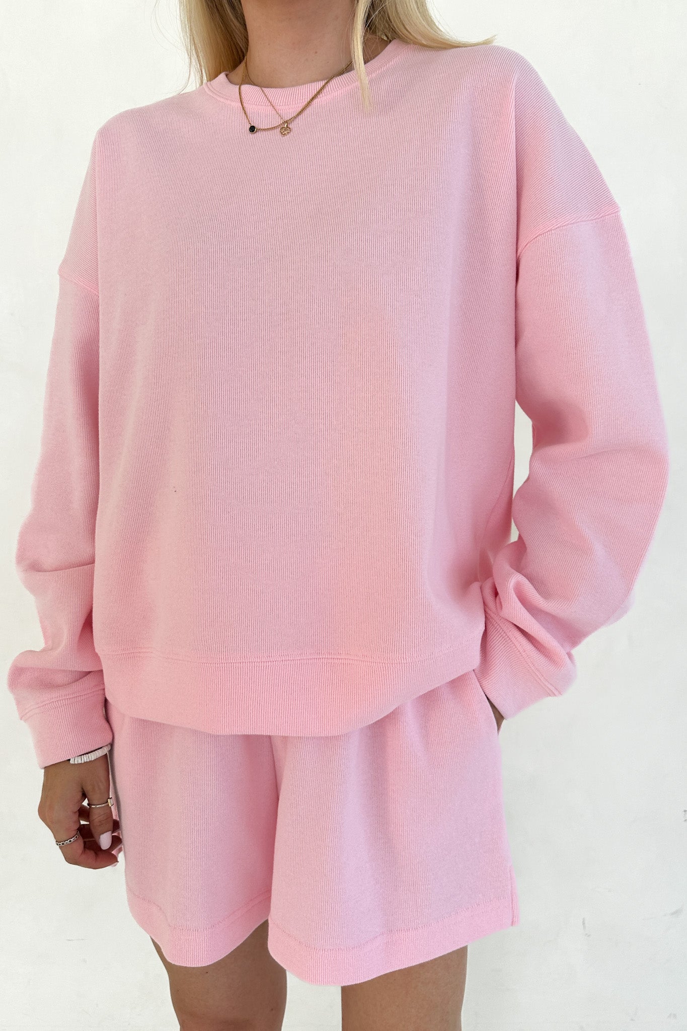 Sunkissed Slouchy Pullover Top in Hibiscus - Neutral Ground