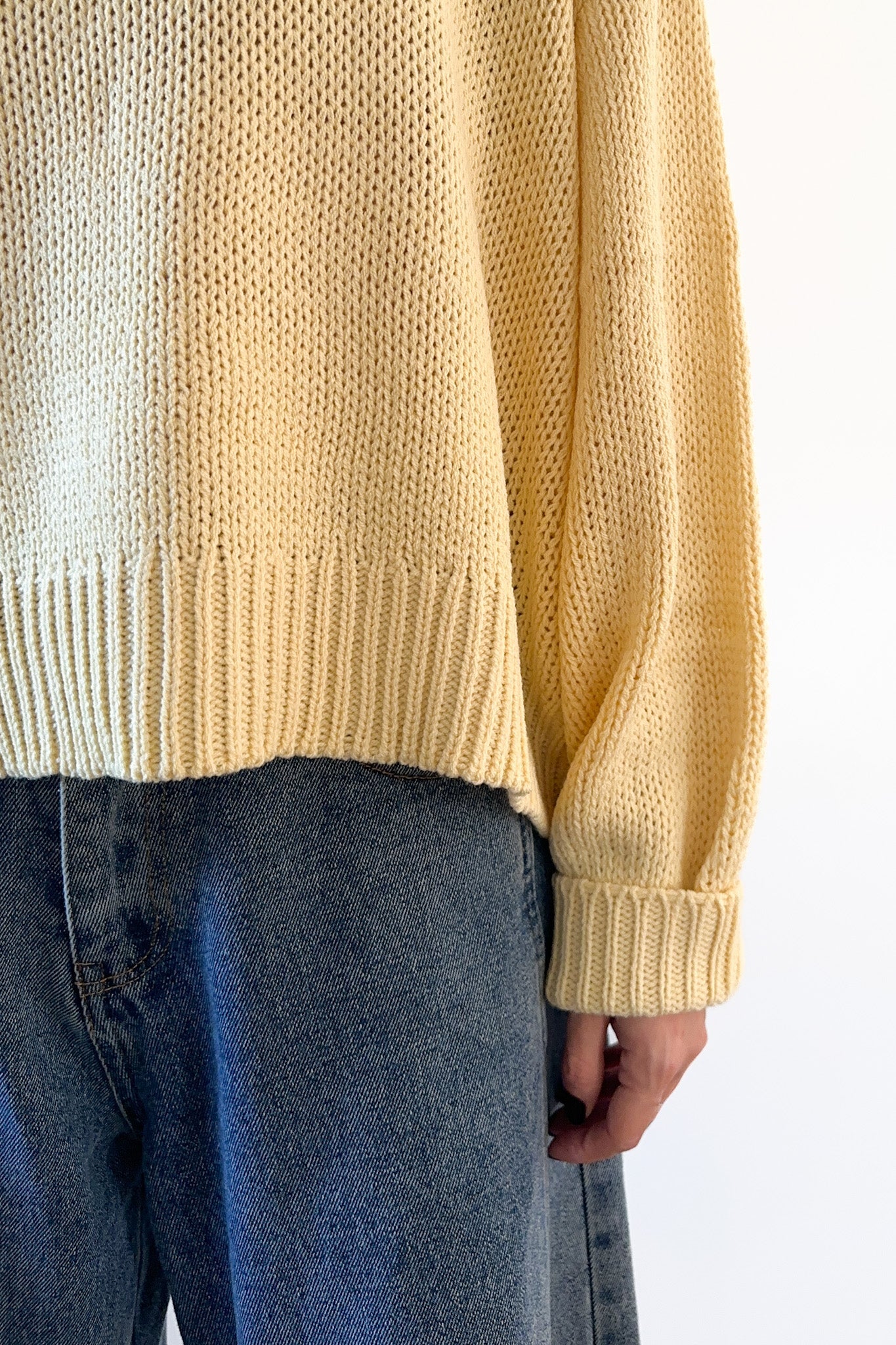 Sunny Balloon Sleeve Sweater Top - Neutral Ground
