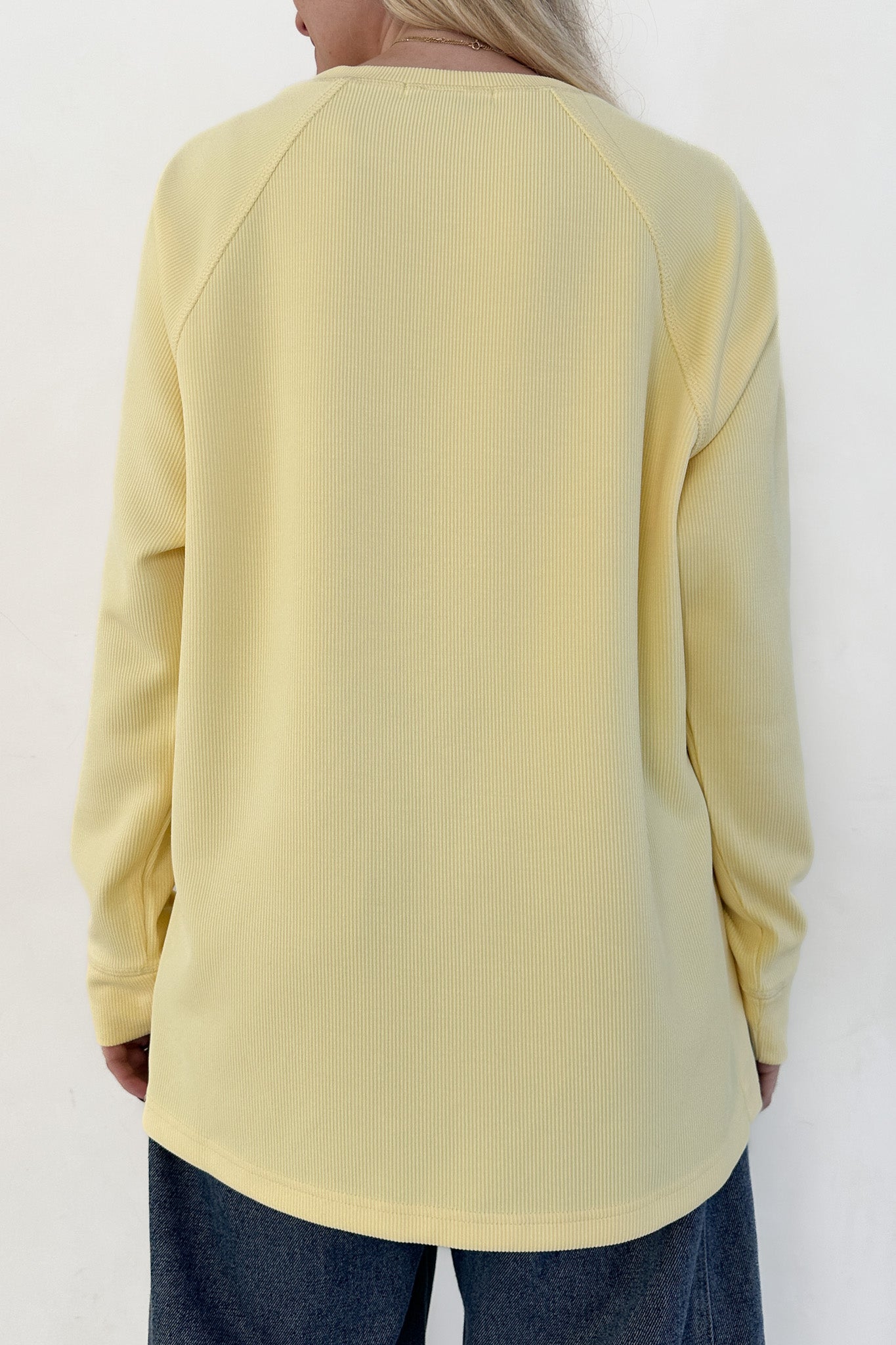 Sunny Side Up Soft Raglan Sleeve Pullover Top - Neutral Ground
