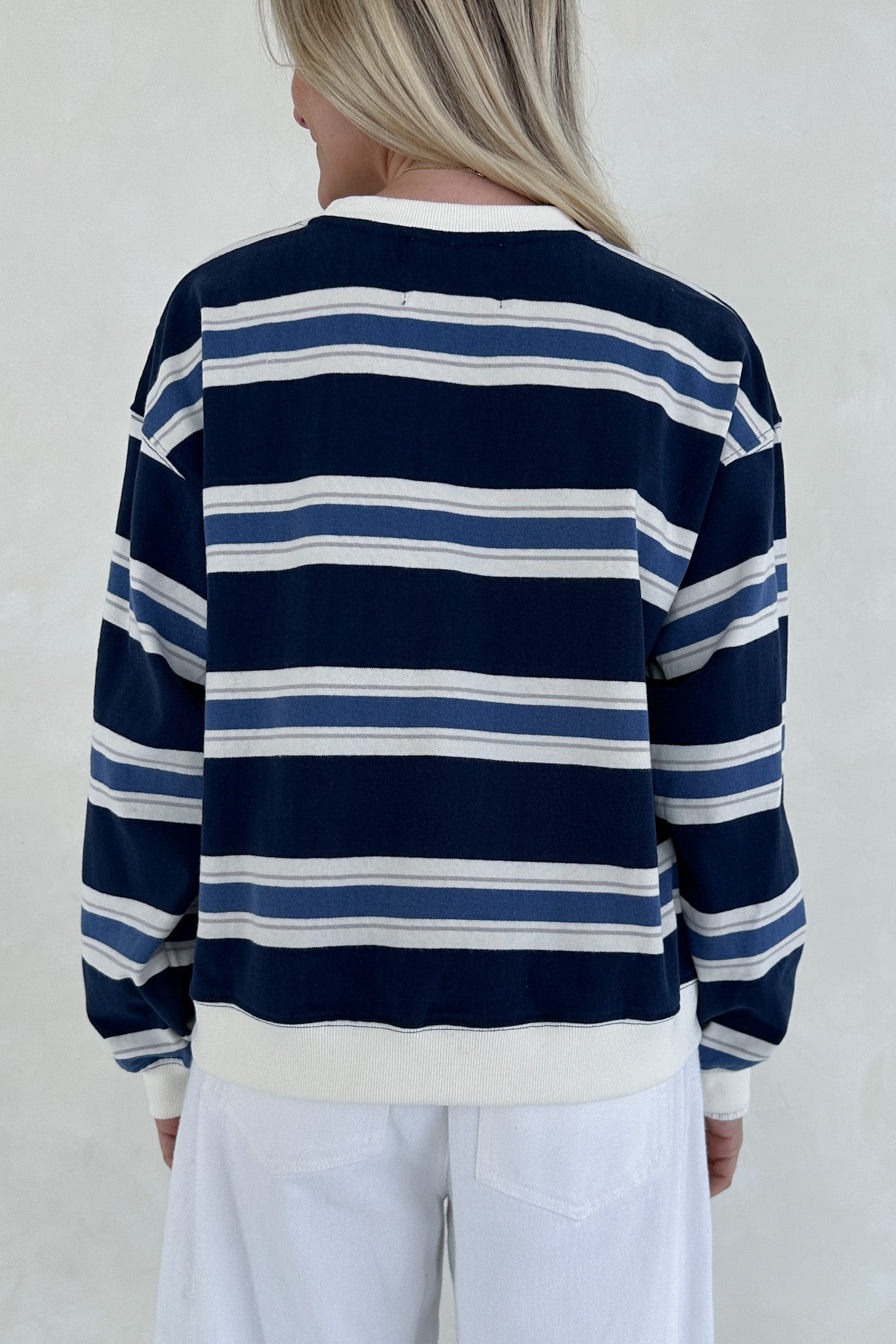 Surfside Striped Lightweight Pullover - Neutral Ground