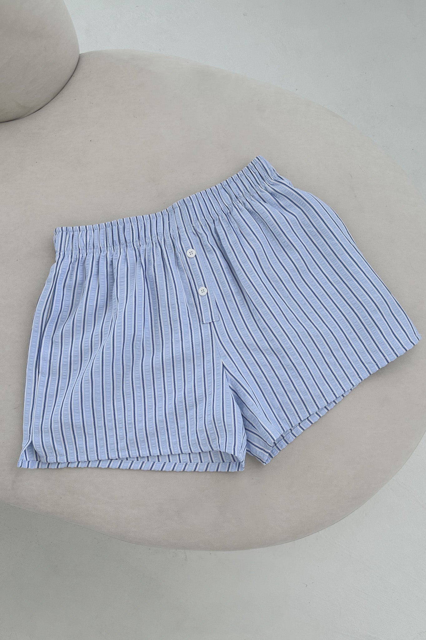 The Perfect Day Everyday Boxer Style Shorts in Blue - Neutral Ground