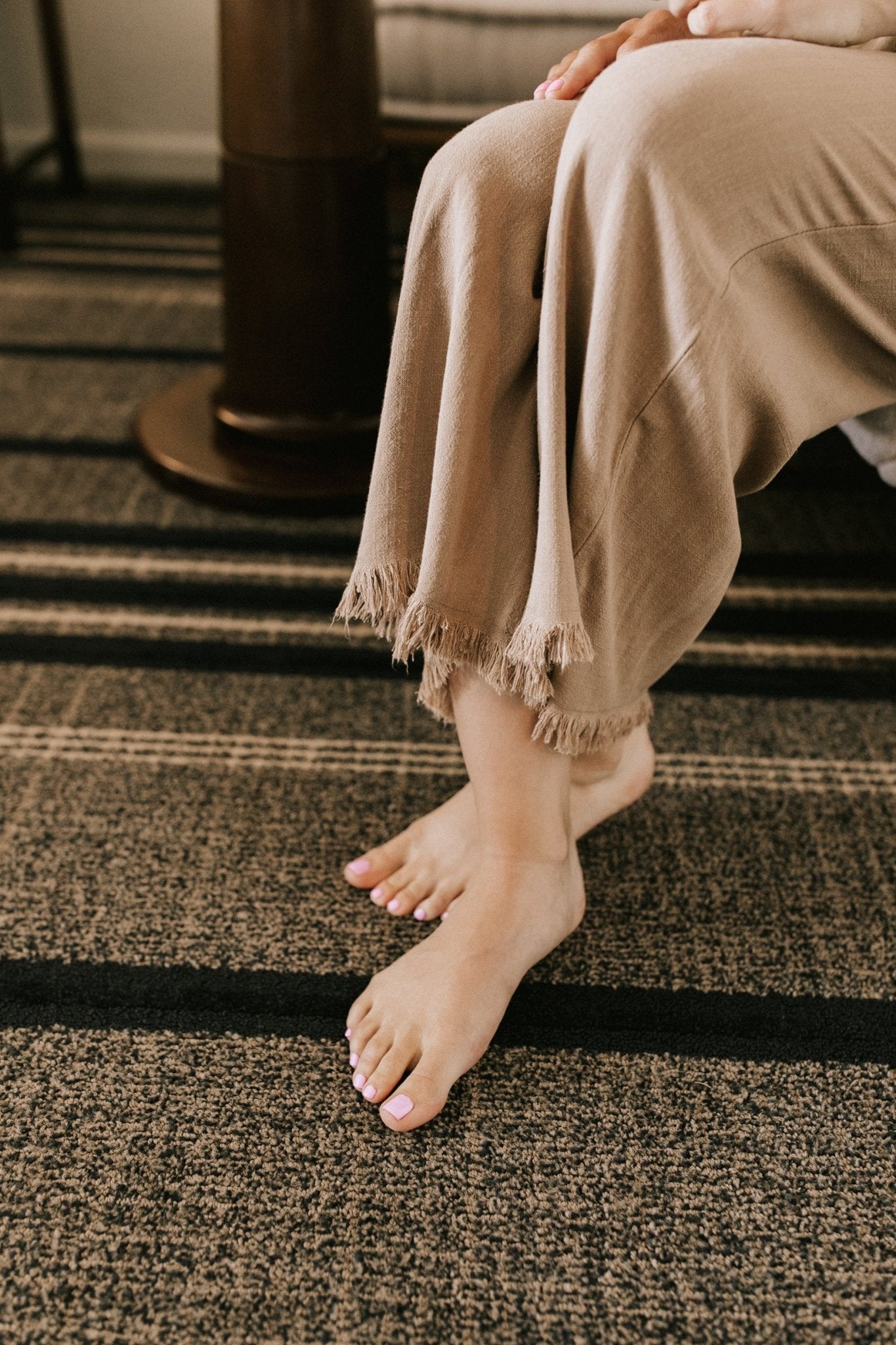 Cabana Linen Pant in Latte - Neutral Ground