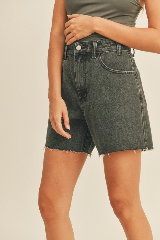 Denver Washed Denim Short - Neutral Ground