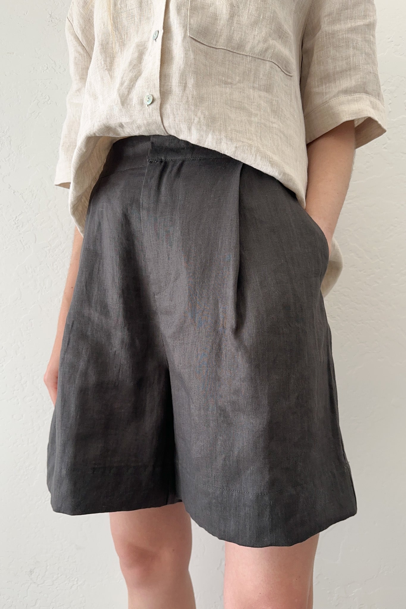 Nantucket Linen Shorts - Neutral Ground