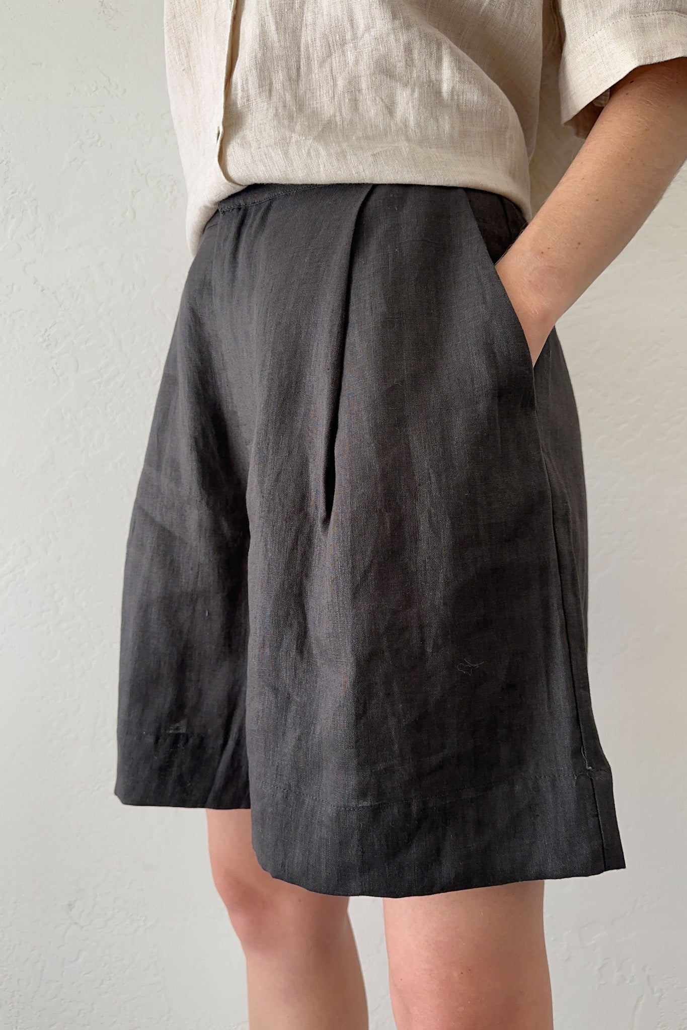 Nantucket Linen Shorts - Neutral Ground