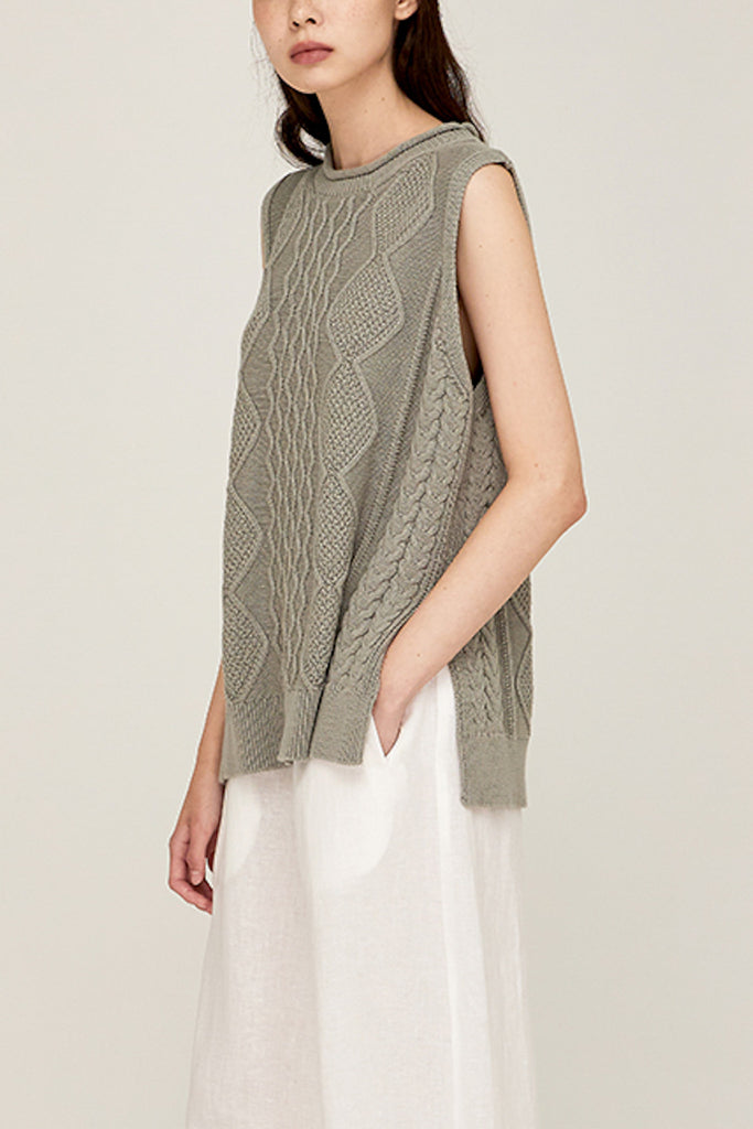 Ivy Cable Knit Sweater Vest