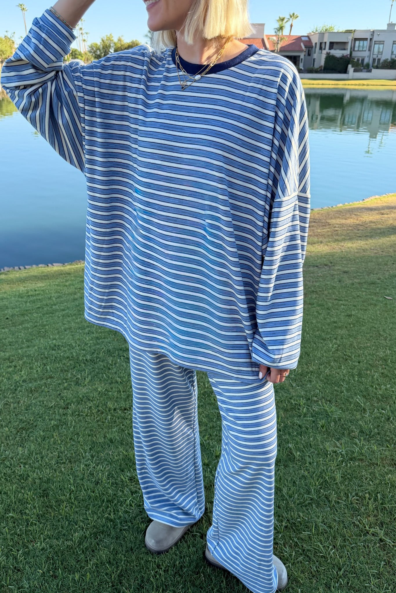 Roxanne Ultra Soft Striped Pants