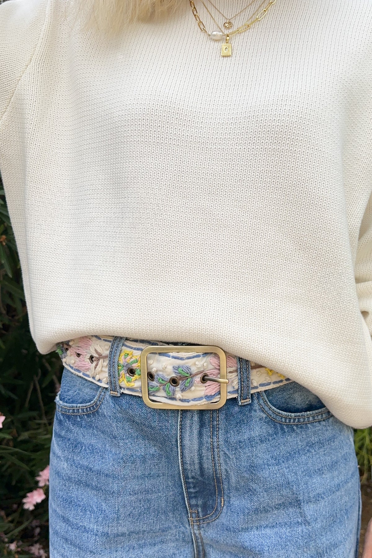 Something White Crew Neck Sweater