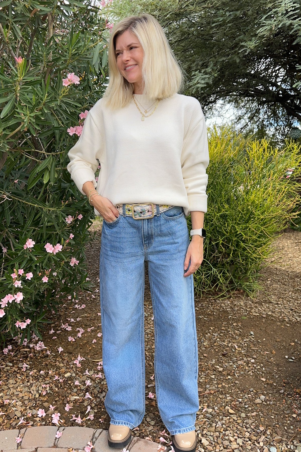 Something White Crew Neck Sweater