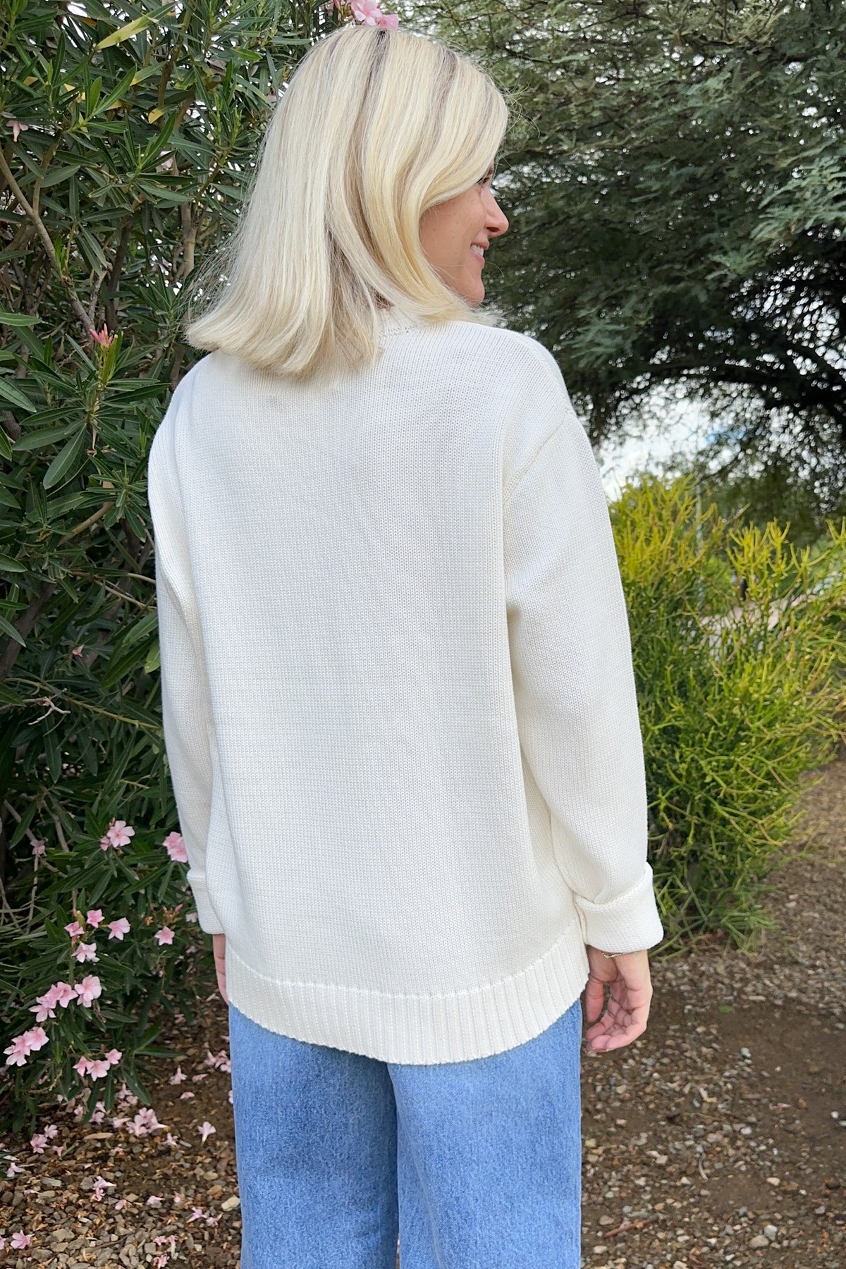 Something White Crew Neck Sweater