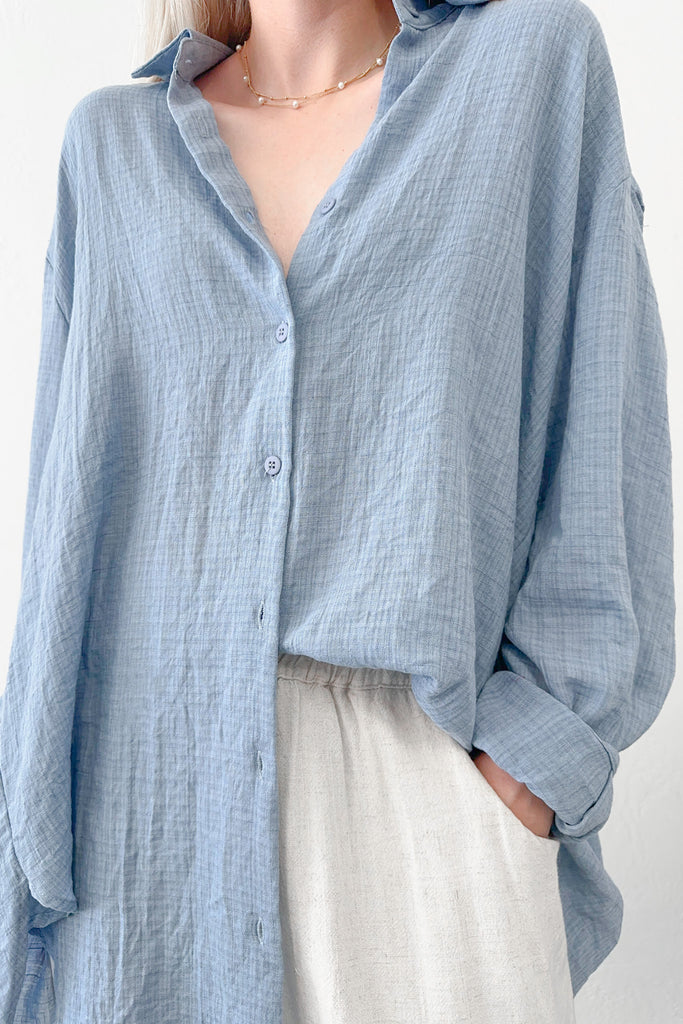 Blakely Button Down in Blue