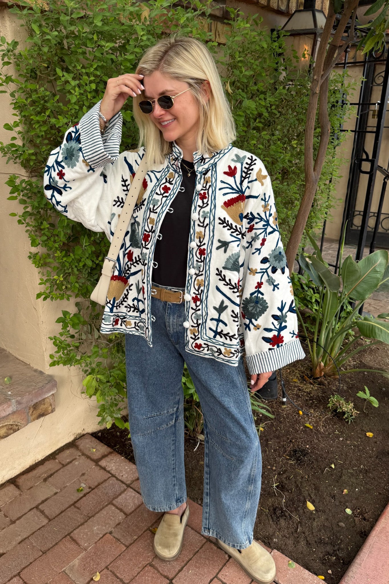 Whimsy Cotton Embroidered Jacket