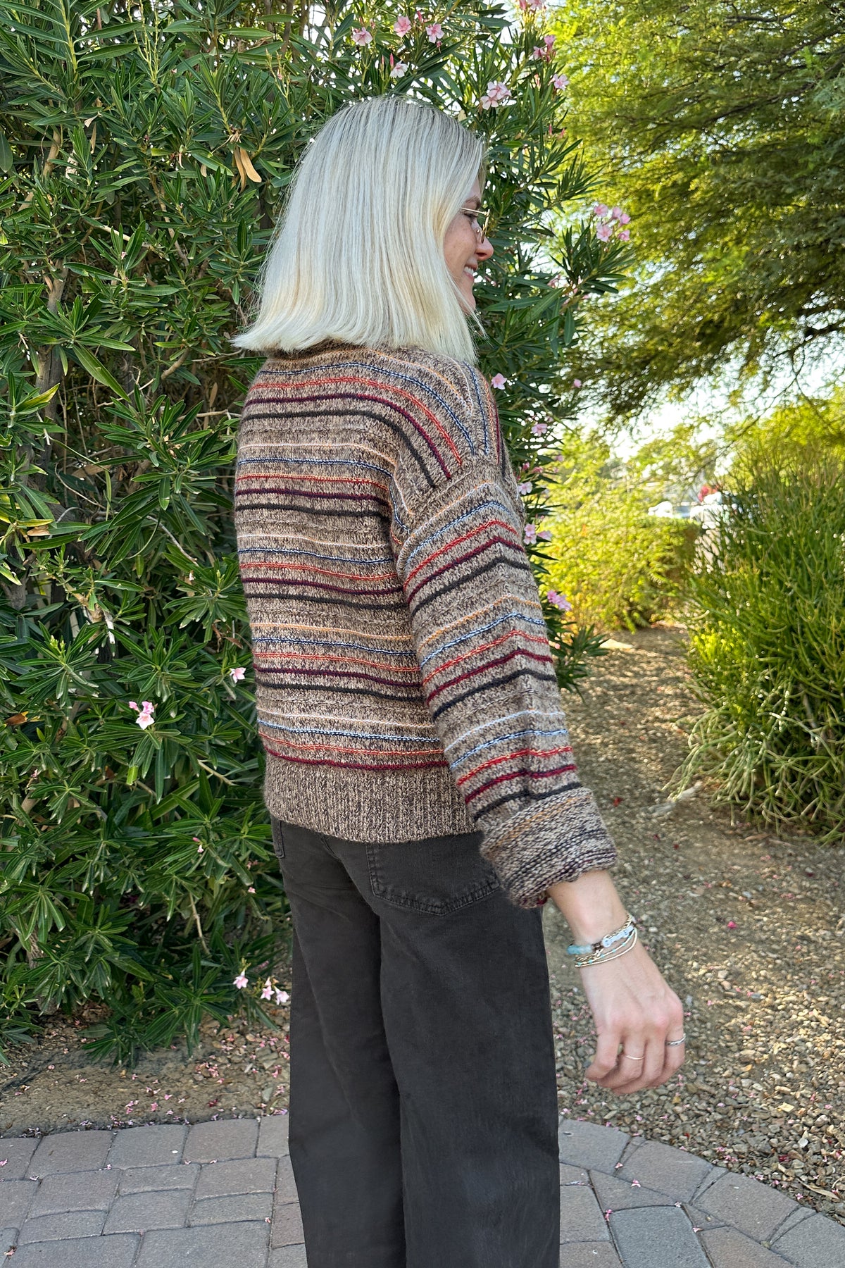 Going West Striped Knit Sweater