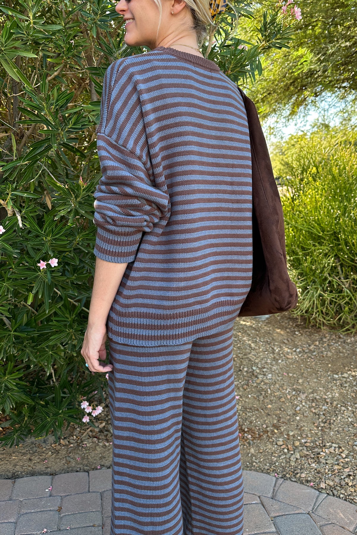 Keep It Cozy Striped Crew Neck Sweater