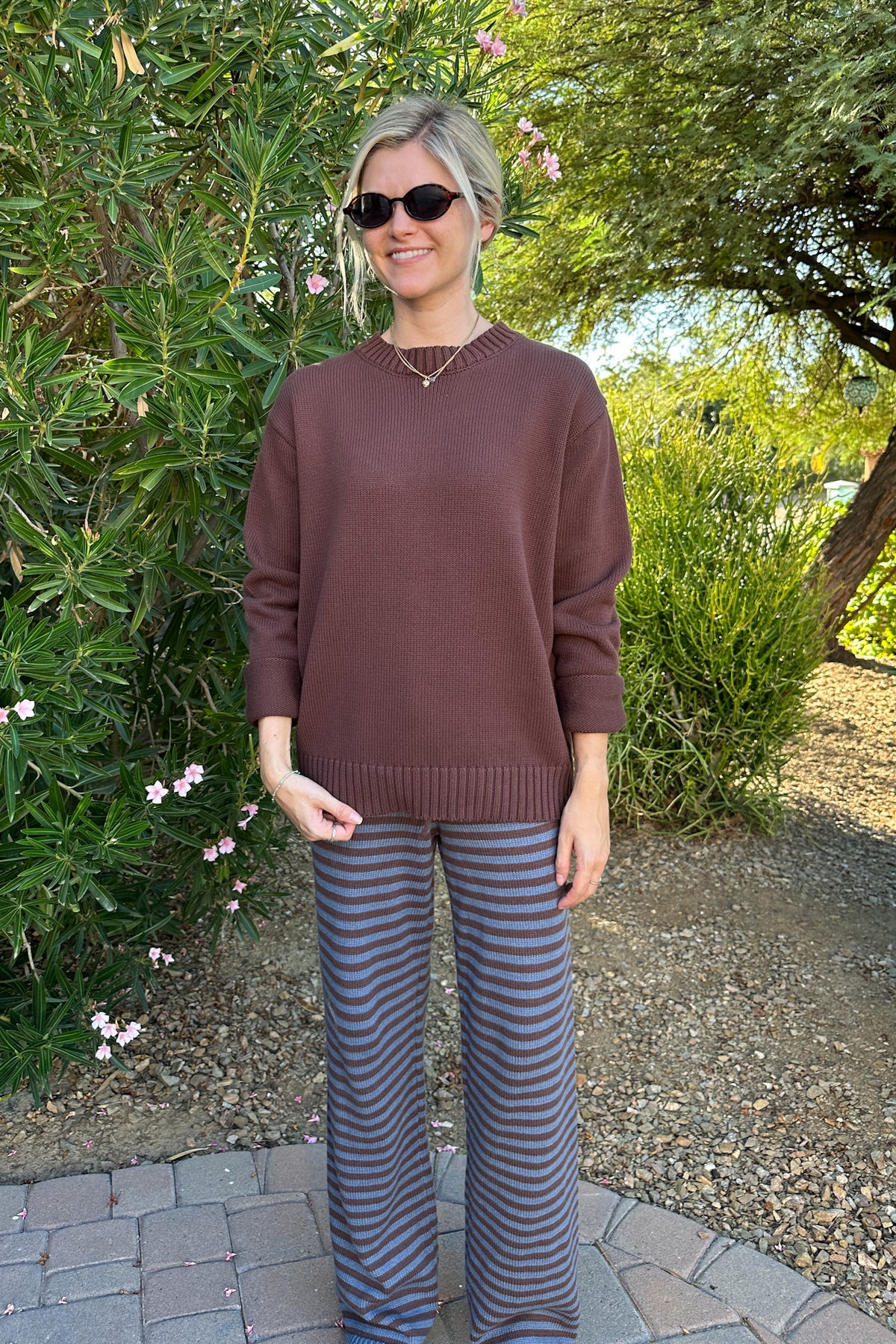 Something Mocha Crew Neck Sweater