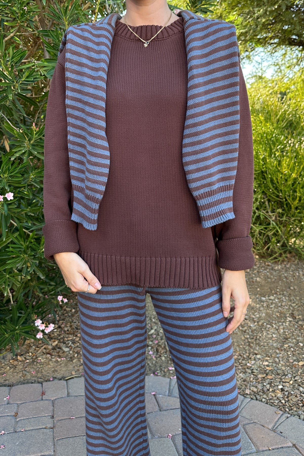 Something Mocha Crew Neck Sweater