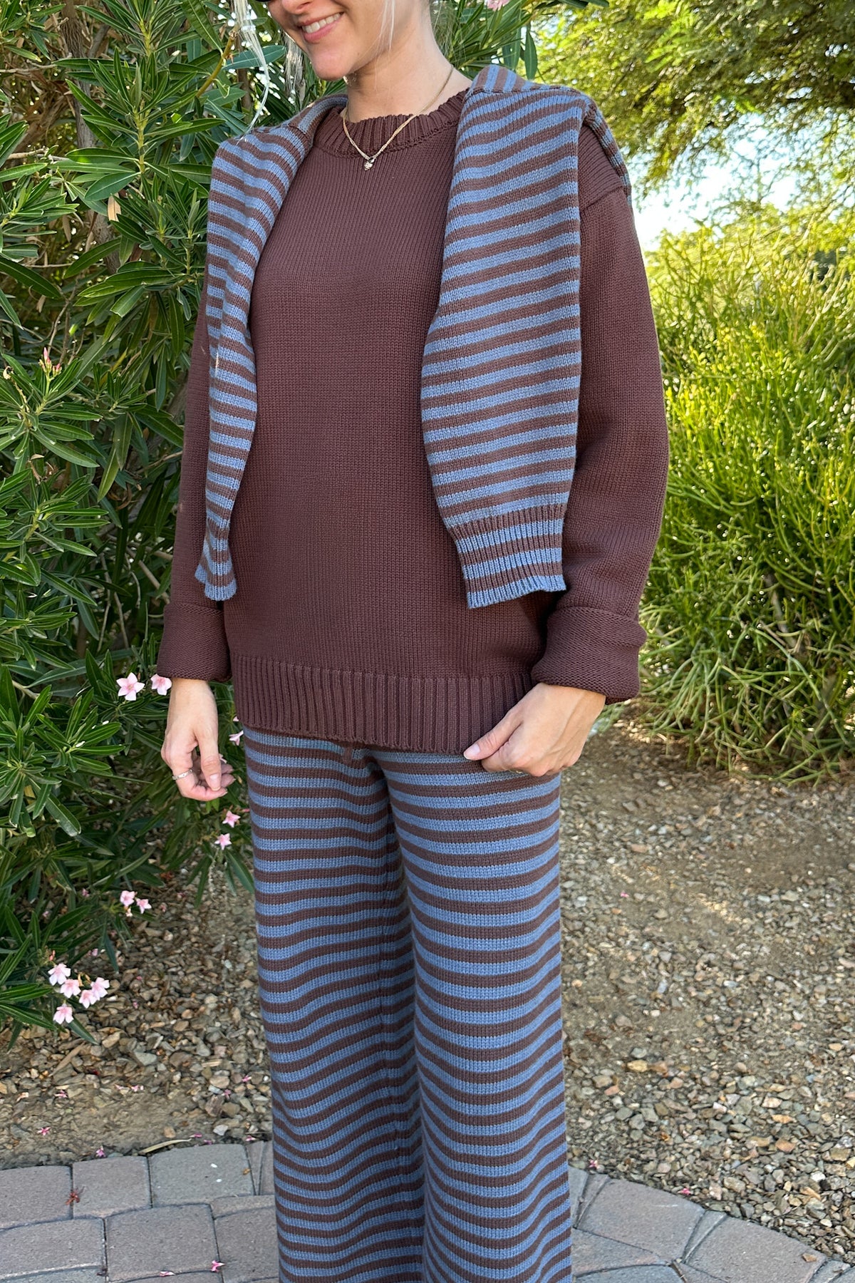 Something Mocha Crew Neck Sweater