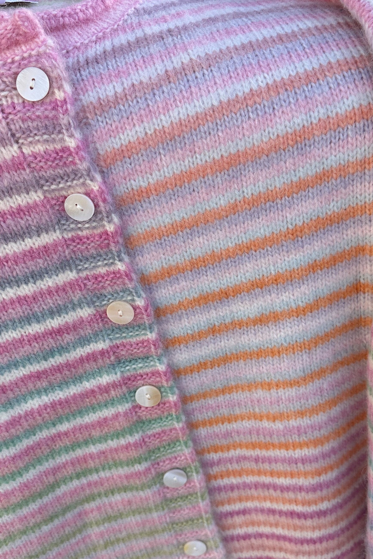 Free Falling Rainbow Knit Cardigan in Daydream