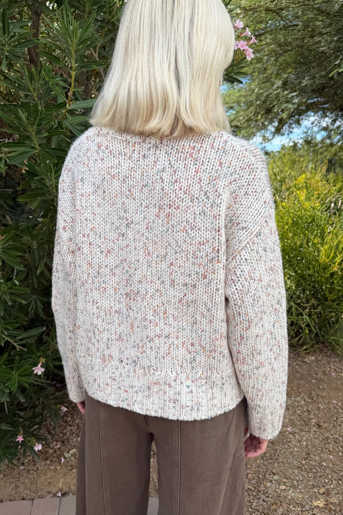 Sprinkles Speckled Knit Crew Neck Sweater