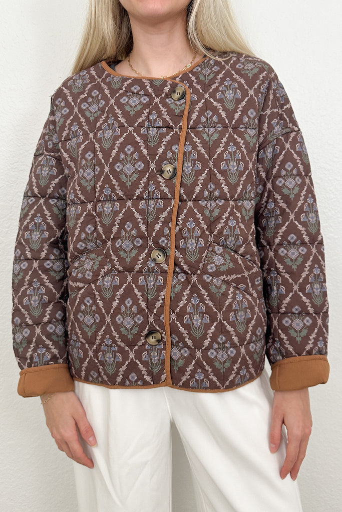 Paisley Quilted Floral Jacket