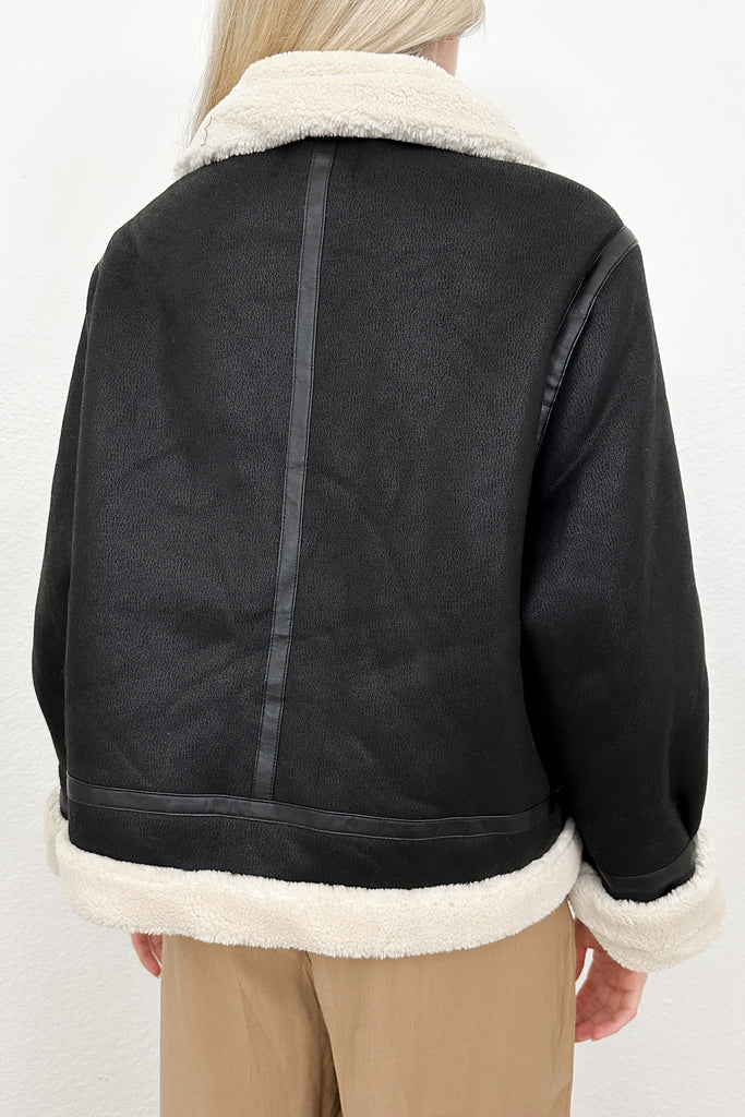 Cedar Faux Leather Jacket