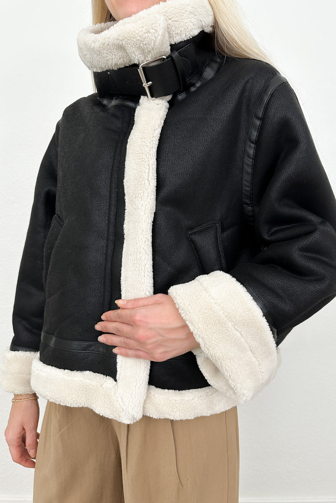 Cedar Faux Leather Jacket