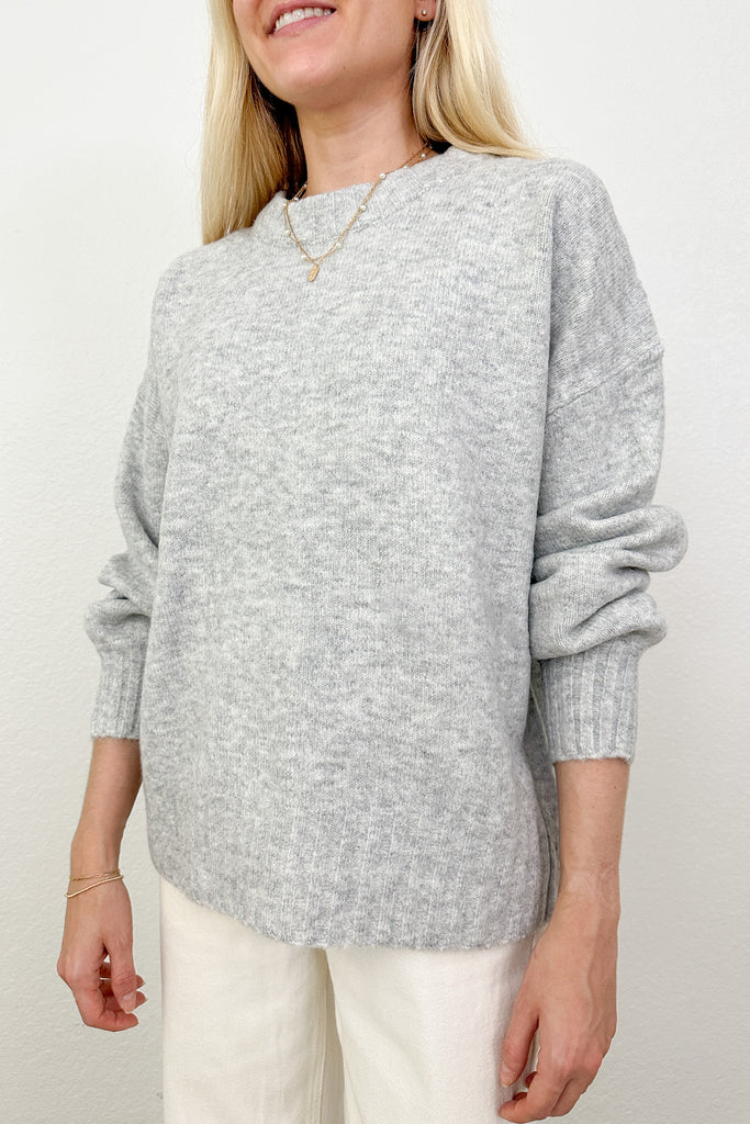 Moscato Oversized Sweater in Heather Grey