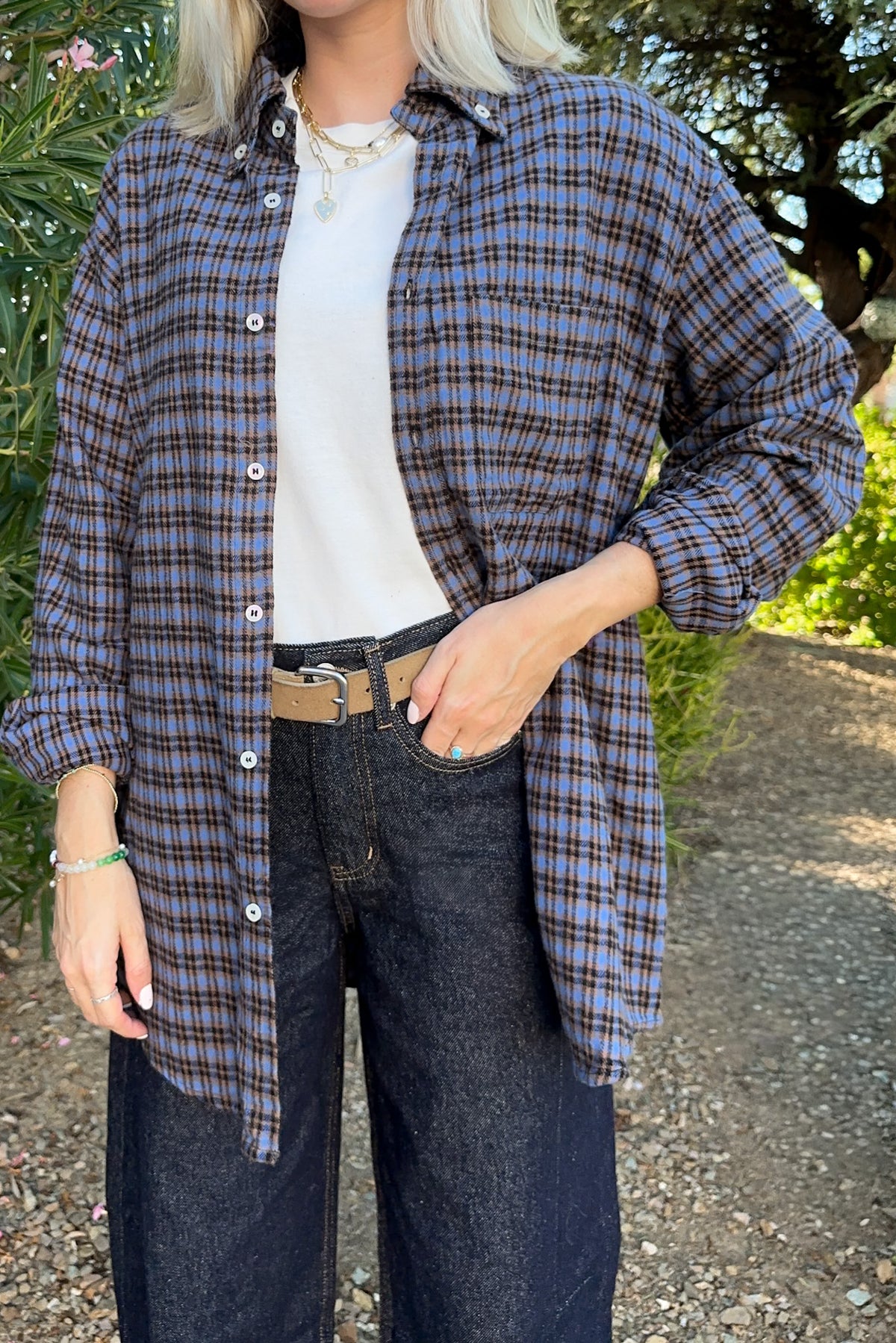 After Dark High Rise Cotton Barrel Jeans