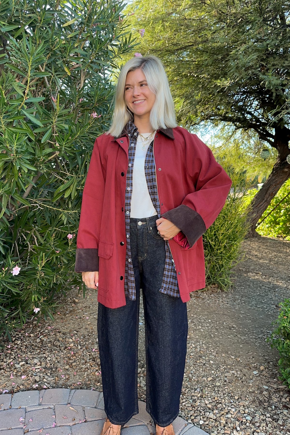 After Dark High Rise Cotton Barrel Jeans