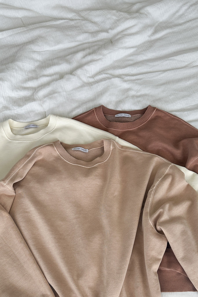 Sundays Pigment Washed Sweatshirt in Toffee