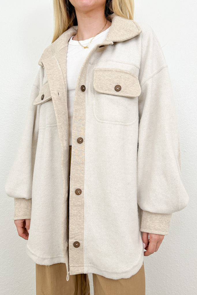 Kenny Oversized Button Down Shacket