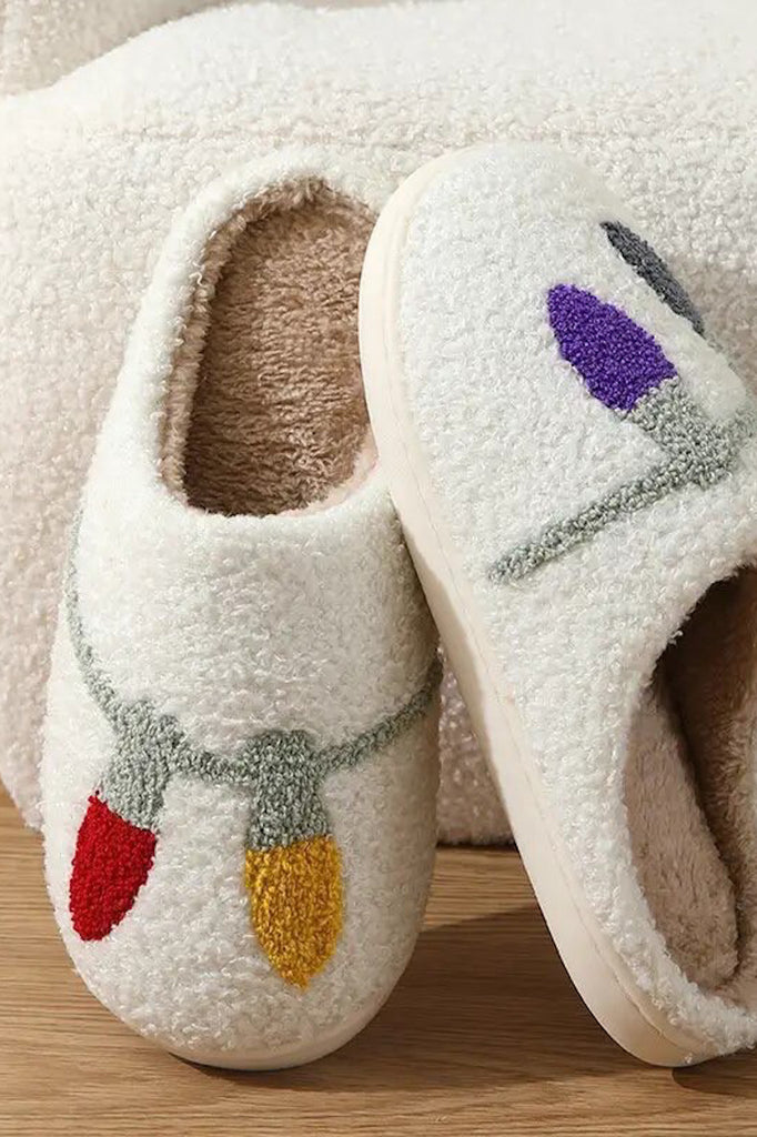 The Holiday Lights Slippers