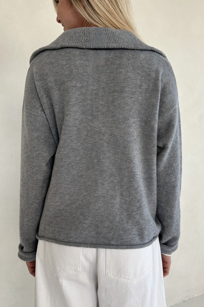 Airplane Mode Soft Half Zip Sweater - Neutral Ground