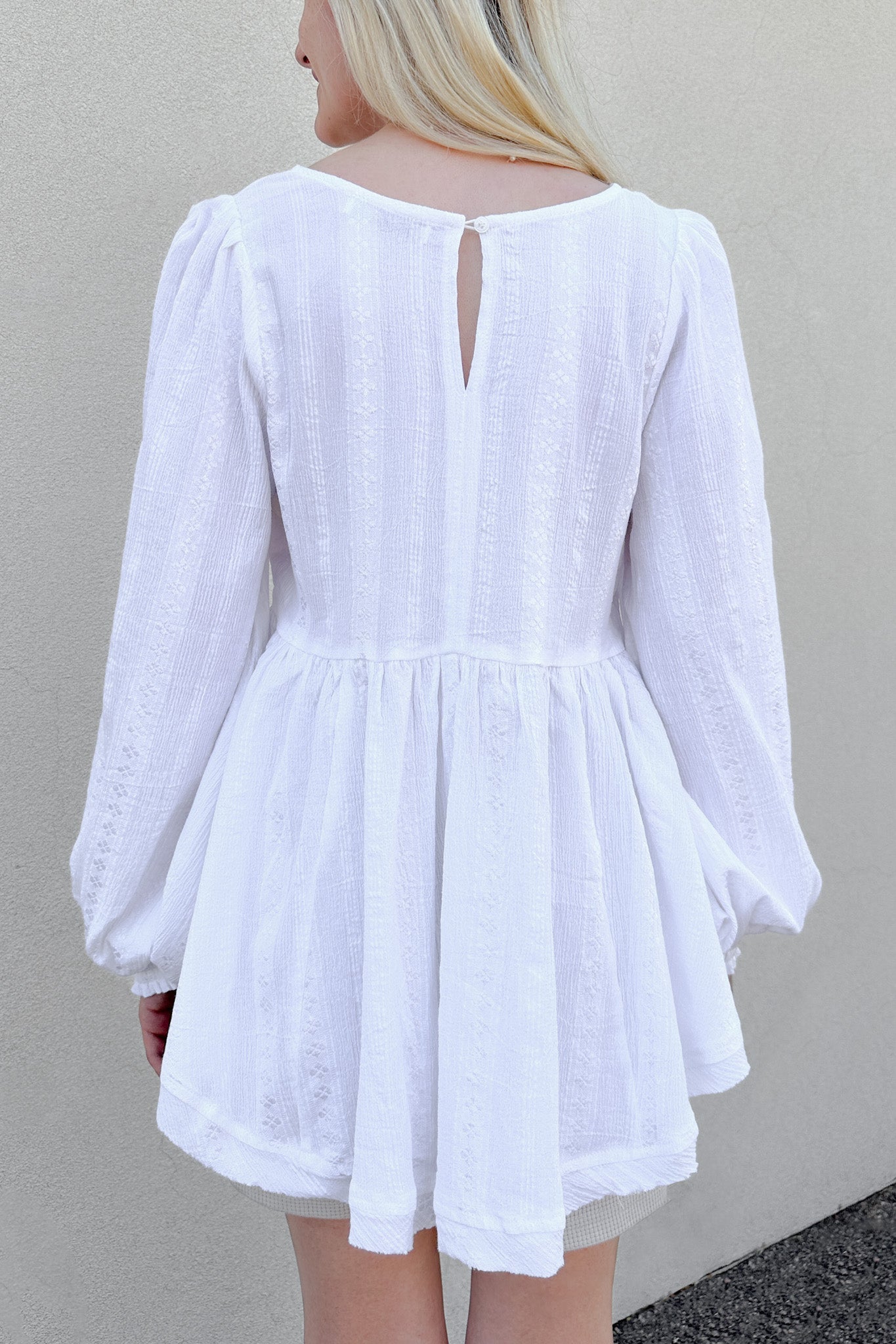 Alina Woven Embroidered Blouse - Neutral Ground