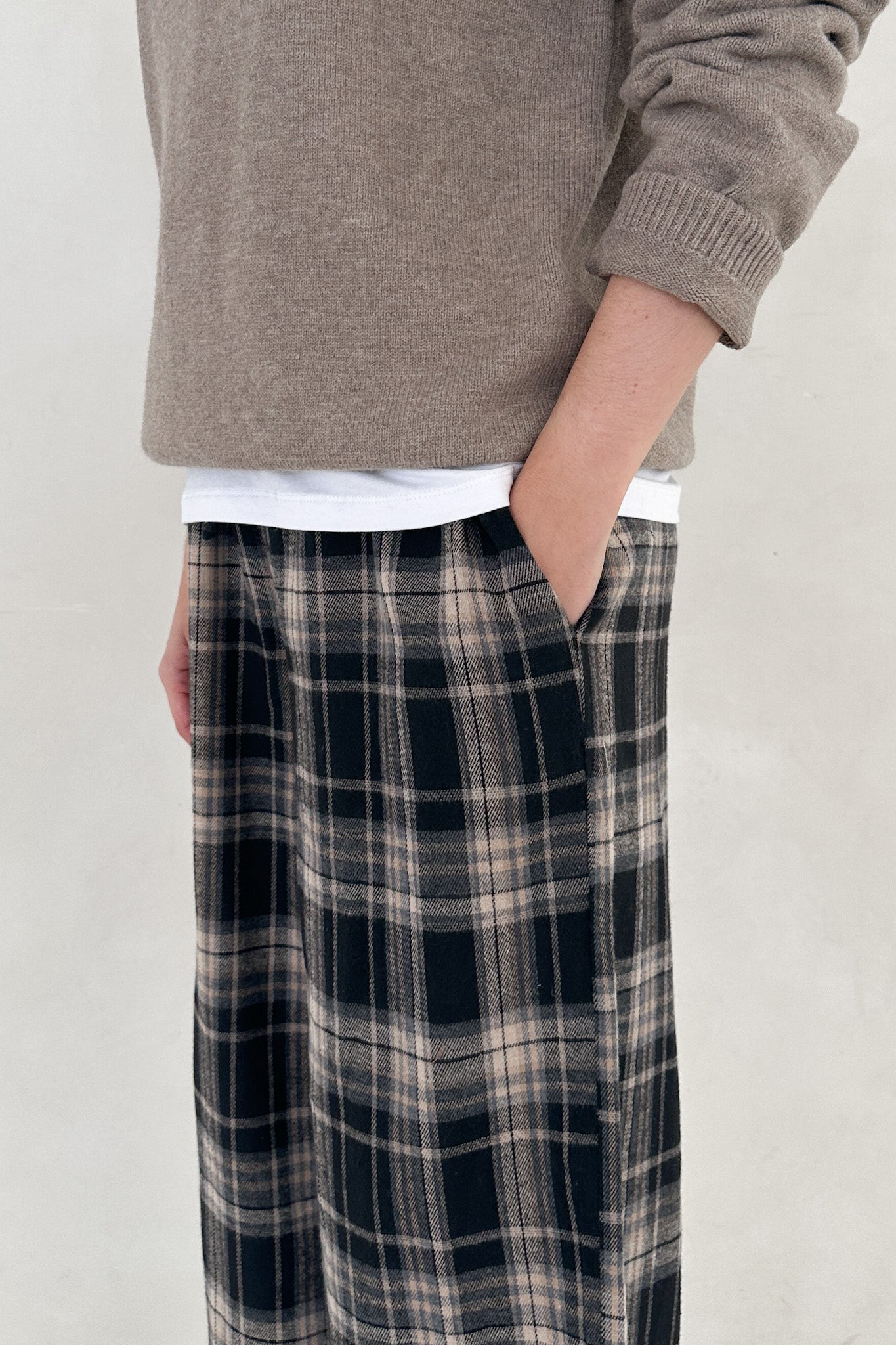 Aspen Pajama Style Pants in Black - Neutral Ground